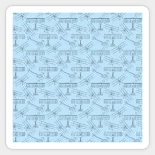 Airplanes for Days Continuous Pattern Sticker